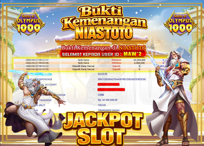 Bukti Jackpot Lunas NiasToto